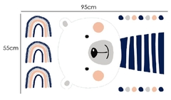 Osito azul 55x95cm - comprar online