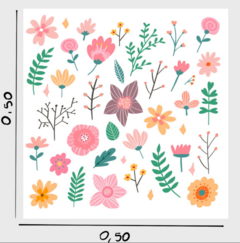 FLORES PRIMAVERA 50 cm x 50 cm - comprar online