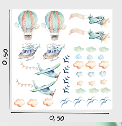 AVIONCITOS 50cm x 50cm - comprar online