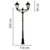 Columna con Farol Doble S125 - comprar online