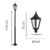 Columna simple c/ farol S107 - comprar online