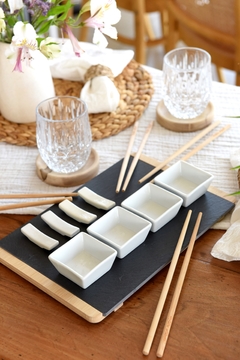 Set de Sushi x 4 blanco