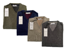 sweater cuello en v en lana. - comprar online