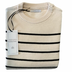 sweater rayado cuello redondo - comprar online