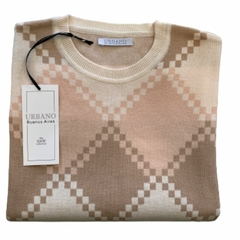 sweater combinado en rombos - comprar online
