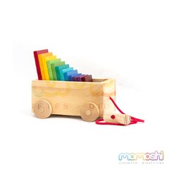 Carrito con arco iris Montessori