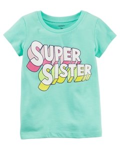 Talle: 12 y 18 Meses Carter's - Remera Super Sister
