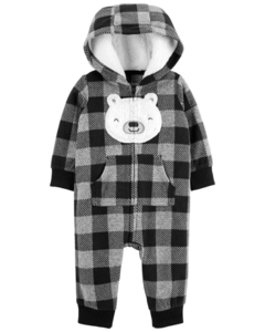 Talle: 3, 6, 12, 18 y 24 Meses Carter's - Jumpsuit Polar / Microflecee
