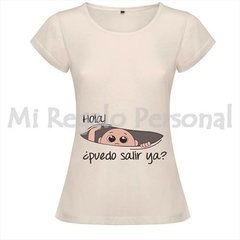 Remera de Mujer Embarazada. Podes Personalizarla!