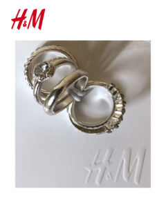 Talle: XS H&M set de 7 anillos