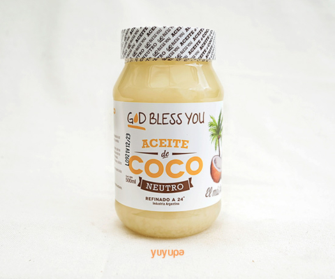 Aceite de Coco Neutro x 500 Ml. ´´God Bless You´´