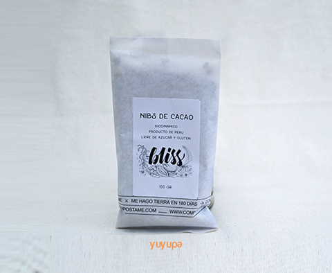 Nibs de Cacao Orgánico x 100 Gr. ´´Bliss´´