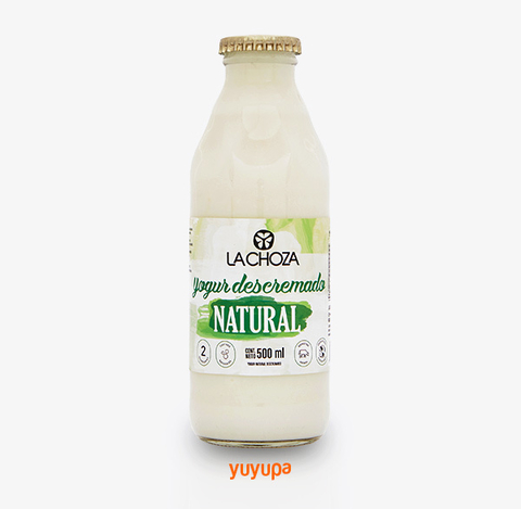 Yogurth Natural Descremado Orgánico x 500 Ml. "La Choza"