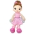 Boneca Pano Bailarina Roupa Rosa 40 Cm Fofinha Altura - comprar online