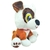 Cachorro Pelúcia Bicolor 25 Cm Altura Sentado Fofinho - comprar online