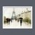 Eiffel in the Rain Marsala Umbrella - Sur Arte Shop - Láminas y Cuadros