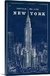 Blueprint Map New York Chrysler Building - comprar online