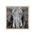 Elefante en blanco y negro - comprar online