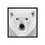 Oso polar en blanco y negro - Sur Arte Shop - Láminas y Cuadros