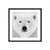 Oso polar en blanco y negro - tienda online