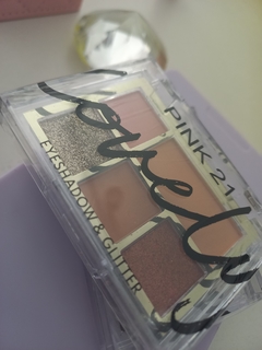 Paleta de sombras con glitter Lovely Pink 21