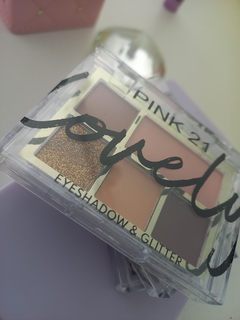 Imagen de Paleta de sombras con glitter Lovely Pink 21