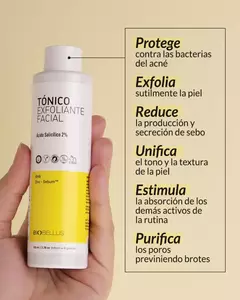 Tónico de Ácido salicílico BHA Zinc- Biobellus - comprar online