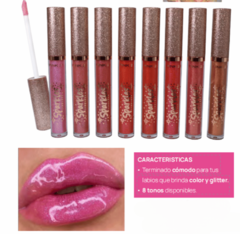 Gloss Sparkles con destellos Pink 21