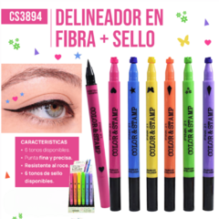 Fibra negra + stamp color - Pink 21 - comprar online