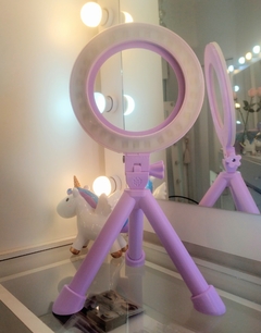 Aro de luz 20 cm con tripode (+ tripode celular) modelo Pastel - comprar online