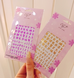 Sticker uñas letras