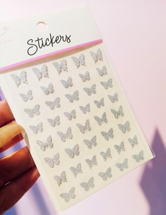 Sticker mariposa glitter