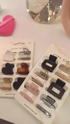 Pack de Hebillitas city girl - comprar online