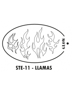 stencil llamas