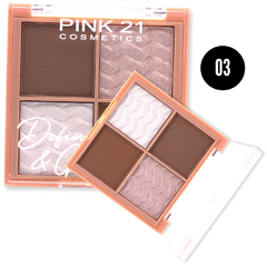 Paleta contorno e iluminador- Define & Glow - Pink 21 - comprar online