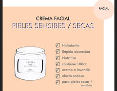 Crema facial - seca/ sensible - cosmética natural - comprar online