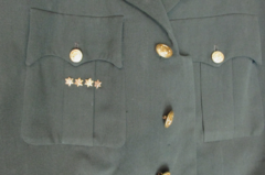 Chaqueta interesante para un oficial del ejército argentino 1960 cuero - Polo Antiguo - Antigüedades en Argentina