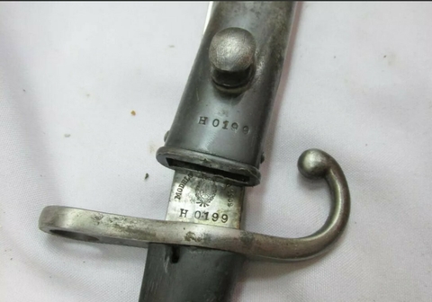 Antigua Bayoneta De Mauser 1909 H0199 Coincide Numero! - Polo Antiguo - Antigüedades en Argentina
