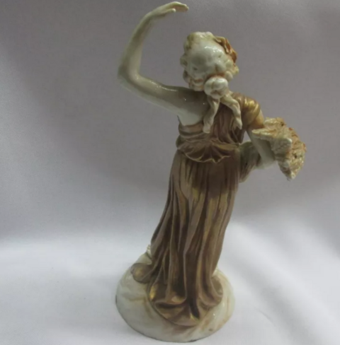 Antigua Figura Diosa Ares Porcelana Alemana Hochst 1750 - comprar online