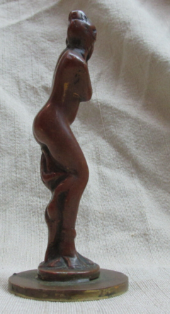 Figura mitológica atribuida a Clio Hinton Hueneker Bracken en bronce 1899 - Polo Antiguo - Antigüedades en Argentina