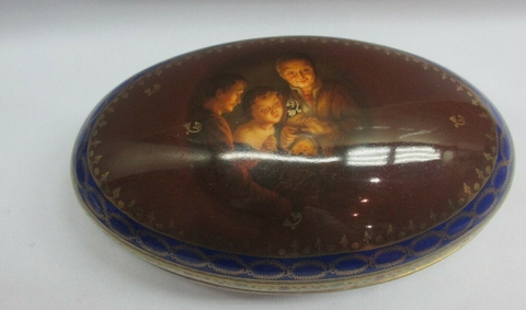 Huevo de porcelana antiguo Sc Friedrich Simon Carlsbad porcelana - comprar online