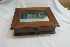 antigua caja de madera de regimiento ERC 1 de coleccion