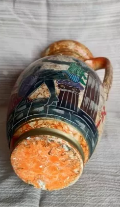 Jarron De Ceramica Representados Hera Y Dionisio Grecia Art - tienda online