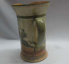 Antique 19th century Royal Doulton English countryside porcelain jug sealed c1900 - comprar online