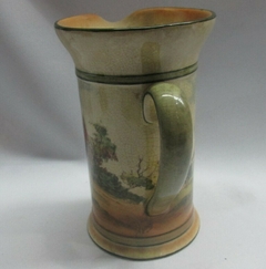 Antigua jarra de porcelana SXIX Royal Doulton campo inglés sellada c1900 - Polo Antiguo - Antigüedades en Argentina