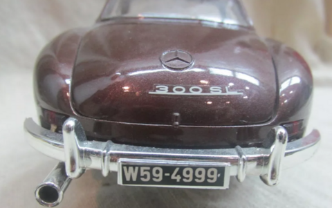 Automovil Burago 1/18 Mercedez Benz 300 Sl De Coleccion - Polo Antiguo - Antigüedades en Argentina