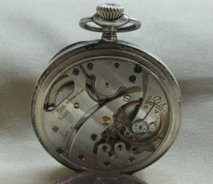 interesante reloj de bolsillo antiguo paul ditishiem solviv gris plata 925 único - Polo Antiguo - Antigüedades en Argentina