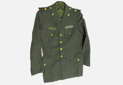 Interesante chaqueta de capitán del ejército argentino sastre militar 1960