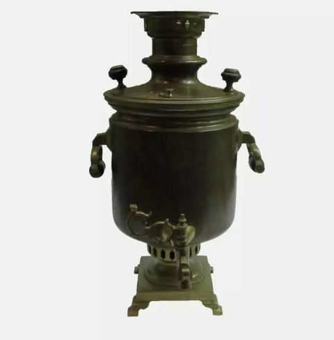 Antigua Tetera Samovar Del Imperio Ruso