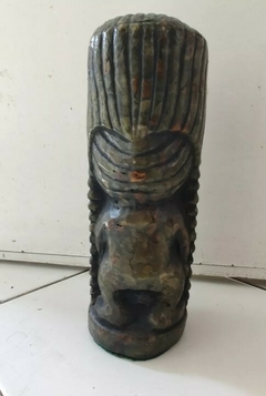 Antiguo Tiki Totem Dios Kane Jade Piedra Volcanica Hawai en internet